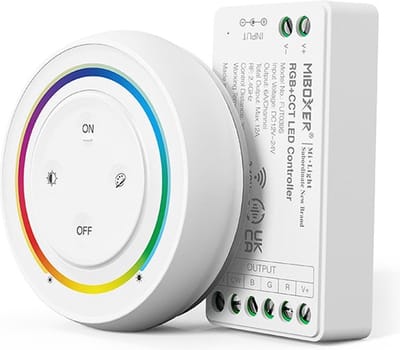 Mi-Light Mi-Boxer - (FUT039SA) - RGB+CCT LED controller Kit (Standaard) - Voor besturing van een RGB+CCT LED strip - Inclusief 1-Zone afstandsbediening - Voedingsadapter niet inbegrepen