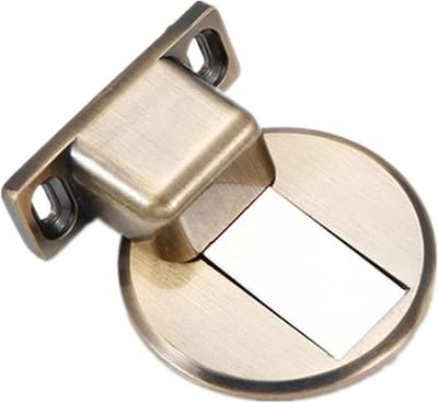 Magnetische Deurstop - Deurvanger Vloer - Deuren Open Houden - Geen Gaten Boren - Heavy Duty - Goud