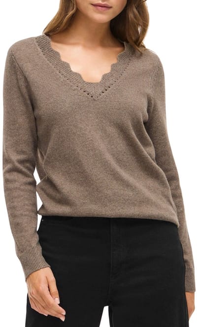 Vila Nikolina V-Neck Knit Top Dames - Maat S