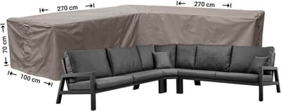 Raffles Covers beschermhoes loungeset / hoekbank (L-vorm) - 270 x 270 H: 70 cm - RHS270 - Hoes voor hoekbank met gelijke zijden - Beide zijden zijn even lang
