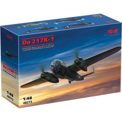 ICM Modelbouwpakket Vliegtuigen - 48273 Dornier Do 217 - Do 217 K-1 - WWII Duitse Bommenwerper - Propellervliegtuig Plastic - 1:48 - Modelbouw