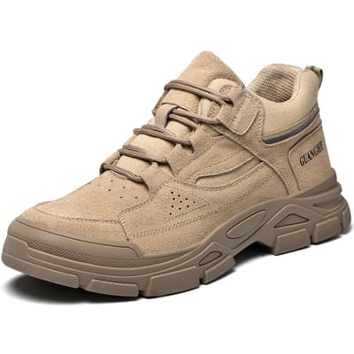 Werkschoenen Heren Stalen Neus Anti-perforatie Onverwoestbare Veiligheidslaarzen Kevlar Binnenzool Suède Bovenwerk Werksneakers 39