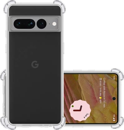 Hoesje - Geschikt voor Google Pixel 7 Pro - Sterk & Shockproof - Siliconen Case - Back Cover - Telefoon Hoes Shock Proof - Transparant