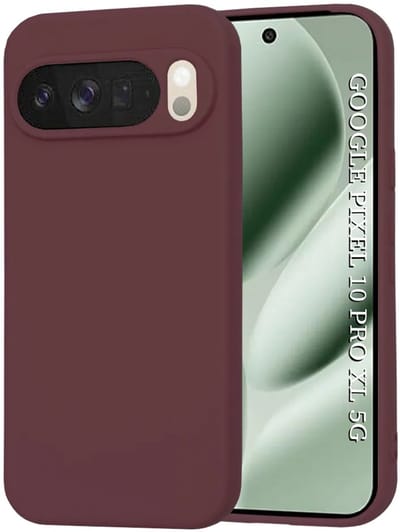 Hoesje geschikt voor Google Pixel 10 Pro XL - Techsuit Soft Flex Silicone Back Cover - Plum Red