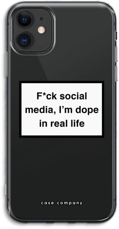 Case Company® - Hoesje geschikt voor iPhone 11 hoesje - I'm dope - Soft Cover Telefoonhoesje - Bescherming aan alle Kanten en Schermrand