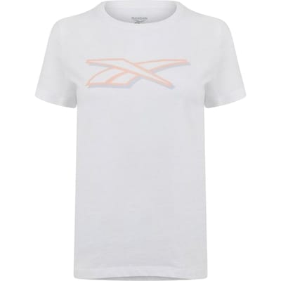 Reebok Dames Logo Regular T-Shirt (Wit)