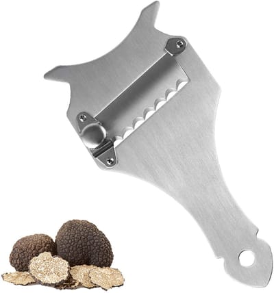 Dailygoods - Truffelschaaf - Kaassnijder - Professioneel gebruik - Zilver - Chocoladescheerapparaat - Keukengerei voor kaas - Geschikt voor truffels,...