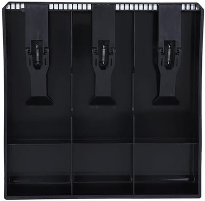 Dailygoods- Geldlade Draagbaar - Kassalade - Boîte de Rangement - 3 Compartimenten voor Biljetten - 3 Compartimenten voor Munten - 9,6 x 9,6 x 1,4 Inch - Cash Drawer