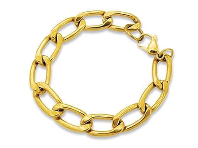 Amanto Armband Djoan - 316L Staal - Gourmet Schakel - 11,5mm - 22cm
