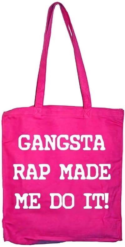 Hybris Gangsta Rap Made Me Do It Tote Bag SH-4-13062-H17-5