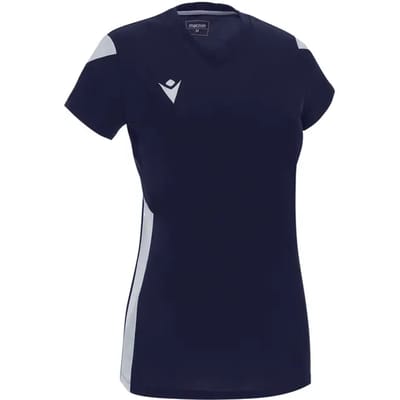 Macron Oxygen Shirt Korte Mouw Dames - Marine / Wit | Maat: 3XL