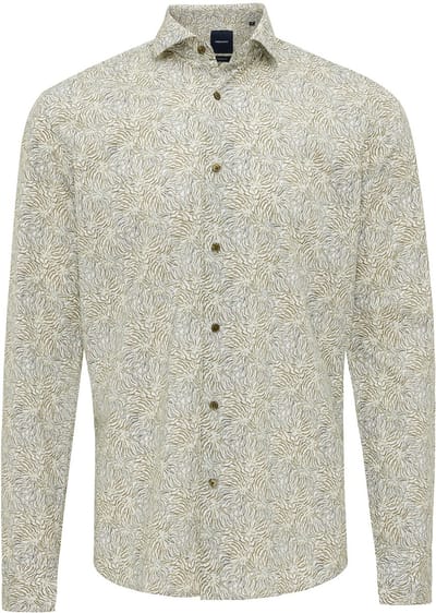 Tresanti ERVINI Shirt with plant print Light green (TRSHJA424 - 901)
