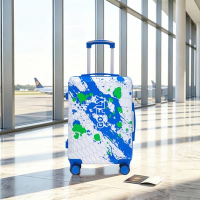 koffer - Handbagage Koffer - Reiskoffer - Trolley - Koffers - 55x39x22 cm - Spinner wielen - Cijferslot - Lichtgewicht - Blauw