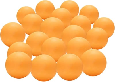 Tafeltennisballen - Pong Ballen - Spel en Knutselen - Duurzaam ABS Materiaal - 40 mm Diameter - Geel
