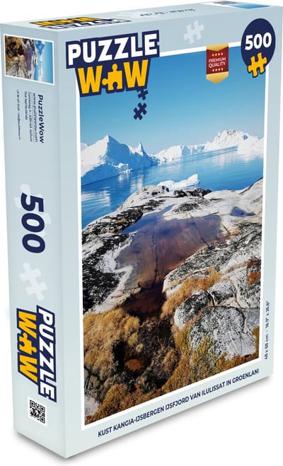 Puzzel Kust Kangia-ijsbergen IJsfjord van Ilulissat in Groenland - Legpuzzel - Puzzel 500 stukjes