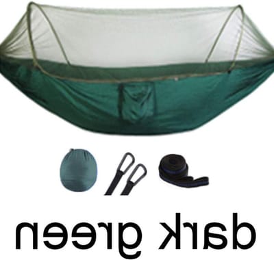 Dubbele Kampeerhangmat - Hangmat met tent - Buiten ontspannen - Met klamboe - 250x120 cm - Groen