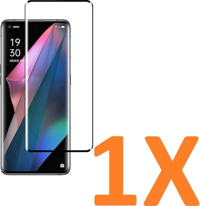 Volledige dekking Screenprotector Glas - Tempered Glass Screen Protector Geschikt voor: Oppo Find X5 -  - 1x