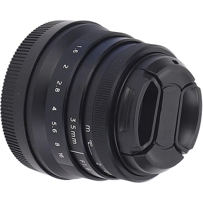 35mm F1.6 Groot Diafragma Portretlens Handmatige Focus Vast Optisch Glas FX-vatting Camera Lens voor