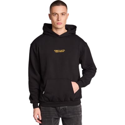 Street Cartel Guessepie Hoodies Heren - Zwart - Maat XS - Katoen Fleece