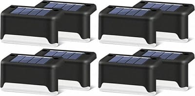 Buitenlamp met Met dag en nacht sensor op zonne energie - 4 stuks - Tuinverlichting - Zonne-energie