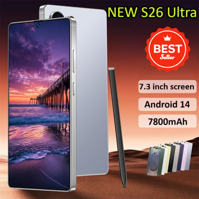 NIEUWE S26 Ultra Originele Smartphone HOT 7.3HD Global Versie 5G Dual Card Goedkope Mobiele Telefoons 7800mAh Android 14 Mobiele Mobiele Telefoons