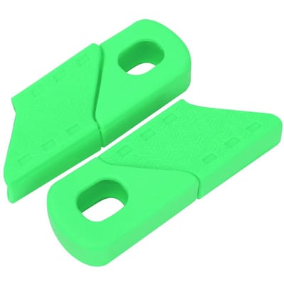 Lot de 4 manchons de protection en silicone pour manivelle de vélo vert