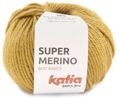 Katia Super Merino - 35 zandgeel - Wol/Acryl Garen