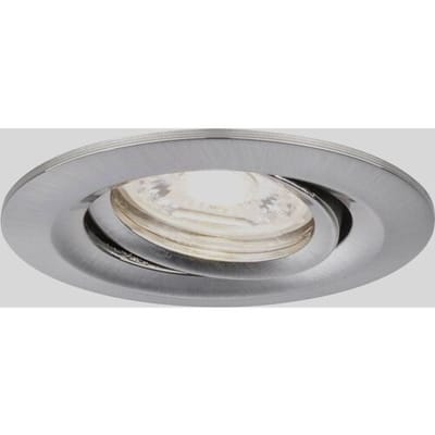 LED-inbouwlamp Nova Mini Coin Enkele lamp zwenkbaar rond 66 mm 15° Coin 4W 310lm 230V 2700K Staal geborsteld