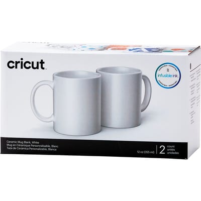 Cricut Bekers "Mug White", 355 ml - 2 stucks