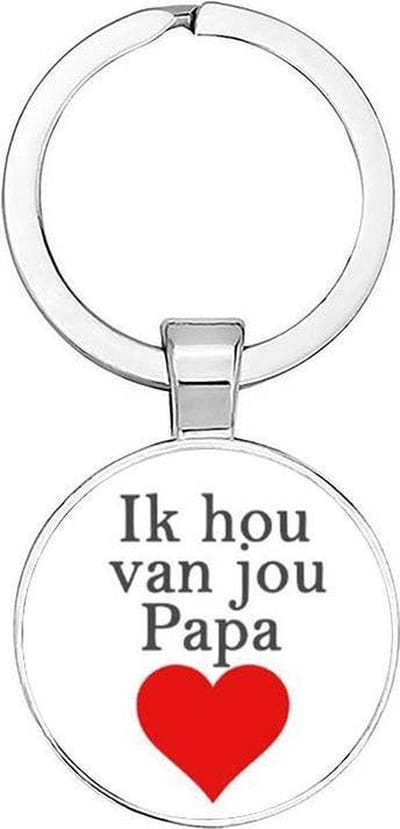 Akyol - Ik hou van jou papa Sleutelhanger - Vader sleutelhanger - Papa sleutelhanger - Sleutelhanger papa - Familie sleutelhanger - Vaderdag cadeautje - Papa cadeau
