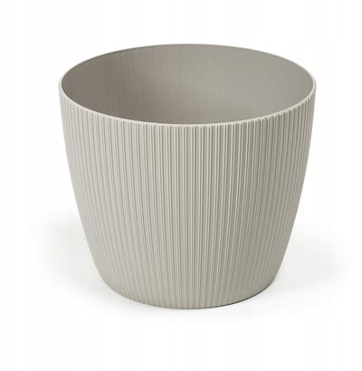 Magnolia Jumper Pot Taupe Ø16cm H13cm - Stijlvolle Kunststof Plantenbak