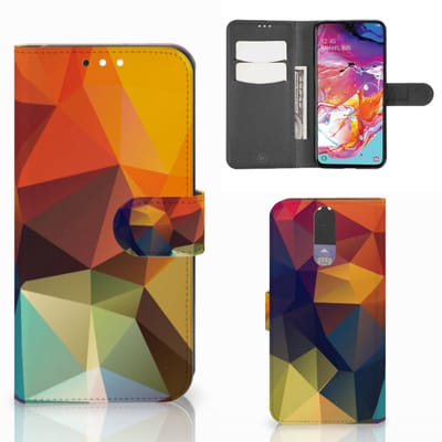 Book Case voor Samsung Galaxy A70 Book Case Polygon Color