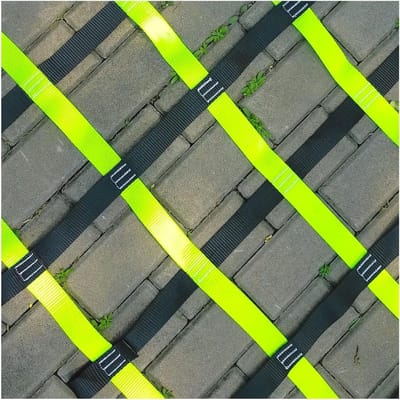 Klimnet - Speeltuin Net - Actief Spelen - Hoge Gewichtscapaciteit - 12 x 21 m - Zwart