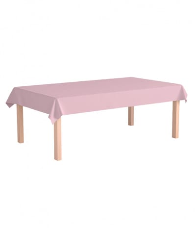Papier tafelkleed - Pastel roze - 274 x 137cm - Feestjecreatief
