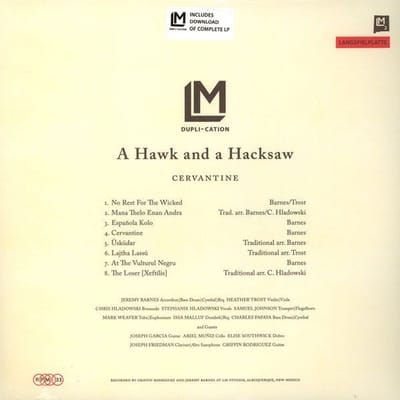 A Hawk And A Hacksaw - Cervantine (LP)