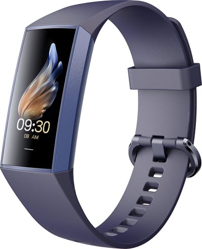Kiraal Horizon - Stappenteller - Activity Tracker - Temperatuurmeter - Bloeddrukmeter - Hartslagmeter - Smartwatch - Horloge - Heren - Dames - Nederlandse Handleiding - Blauw