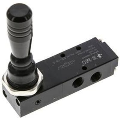 5/3 G1/8'' Midden Gesloten Handbediend Hefboom Ventiel Ventiel Detent 0-8bar/0-112psi E.MC