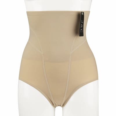Dames corrigerende slip Art.3256 van J&C hoge taille Huid - shapewear ondergoed - maat XXL