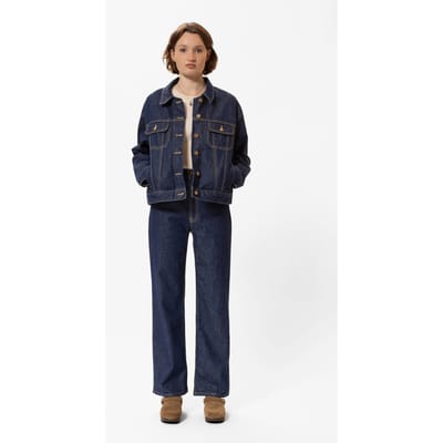 Nudie Jeans Berit Denim Jacket Classic Size: S | Denim Jackets Outlet | Dames | Blauw