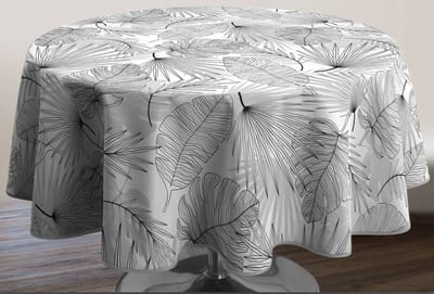 Tafelkleed anti-vlek Talica gris ovaal 240 cm Tafellaken - Decoratieve Tafel Accessoires - Woonkamer Decoratie - Bonne et Plus®