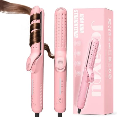 2-in-1 Krul- en Stijltang voor Meisjes in Roze Kleur