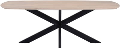 Eettafel Akagi 210 cm Deens ovaal mangohout - Ashblond