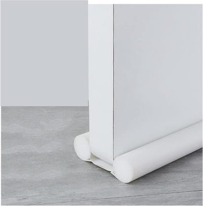 Deur Tochtstopper - Winddichte Plug - Energie Besparen - Dubbele Afdichting - 93cm Lengte - Wit