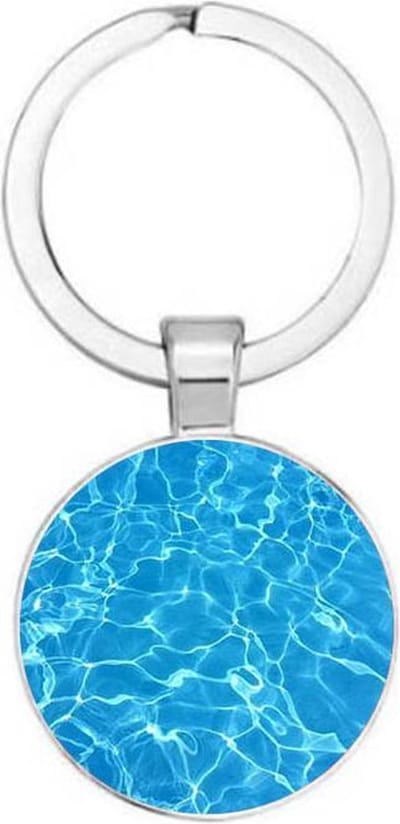 Akyol - water Sleutelhanger - Waterman - de grootste water fanaat - water - zee - vakantie - 2,5 x 2,5 CM