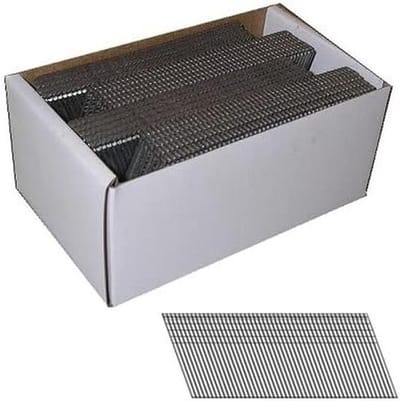 Steekkopspijkers 38 mm - Brads Nagels Pinnagels - Lijsten Bevestigen - Verzinkte Afwerking - 2000 stuks - Zilver