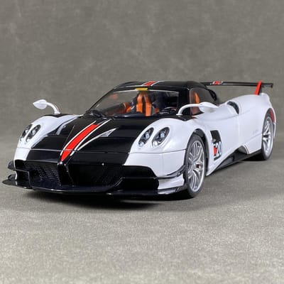 1:18 Pagani Huayra Bc Legering Sportmodel Diecast Metaal Raceauto Voertuigen Model Collectie Geluid Licht Simulatie Kinder Speelgoed Cadeau