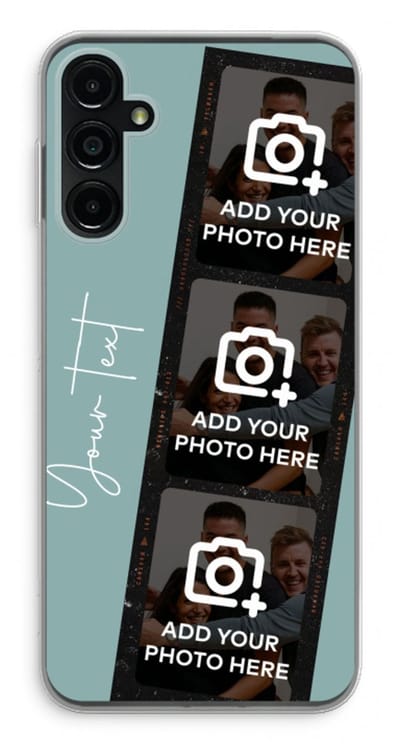 Gepersonaliseerd - Case Company® - Hoesje geschikt voor Samsung Galaxy A14 hoesje - Filmrol N°1 - Soft Cover Telefoonhoesje - Bescherming aan alle Kanten en Schermrand