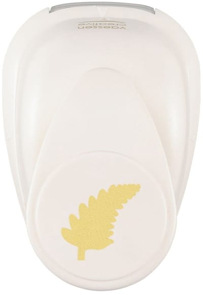 Vaessen Creative Pons - Figuurpons - Veer - 2 x 2 cm