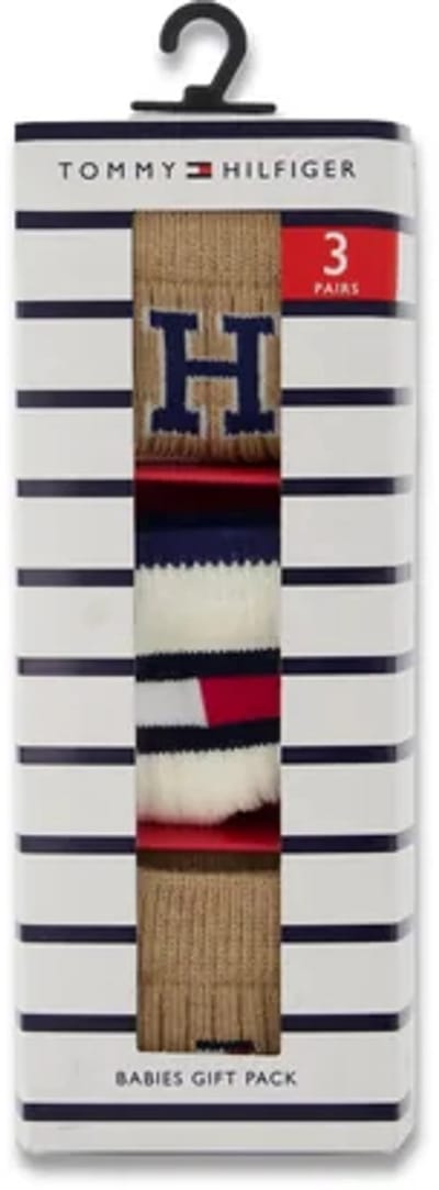 Tommy Hilfiger Giftset Babysokken Classic Khaki