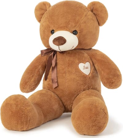 Grote knuffelteddybeer - Zacht pluche speelgoed, perfect als cadeau voor elke gelegenheid (80 cm, bruin)